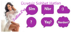 Ücretsiz Sohbet Hatları