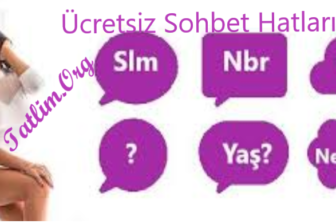 Ücretsiz Sohbet Hatları